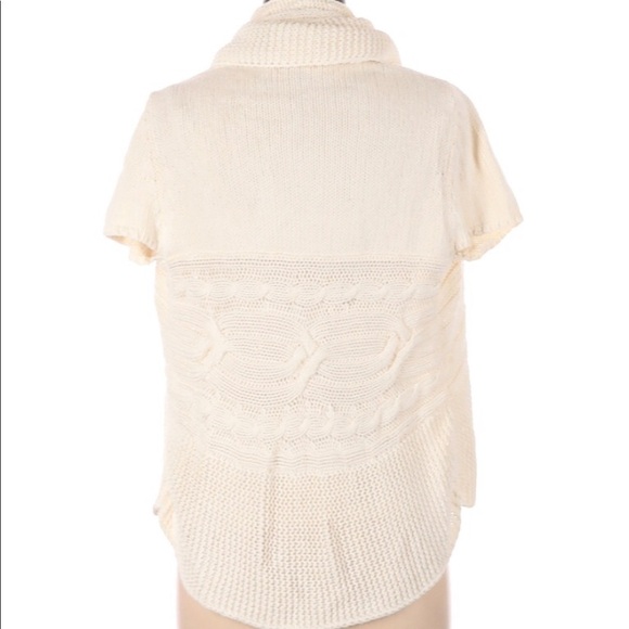 Express medium cream cotton thick cardigan - Picture 2 of 6